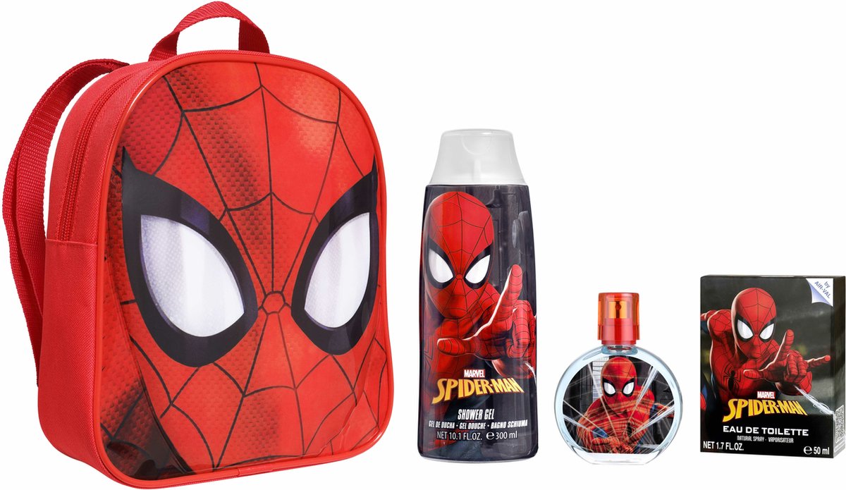 AGETI SPIDER-MAN RUCKSACK + 50 ML EAU DE TOILETTE + 300 ML DUSCHGEL