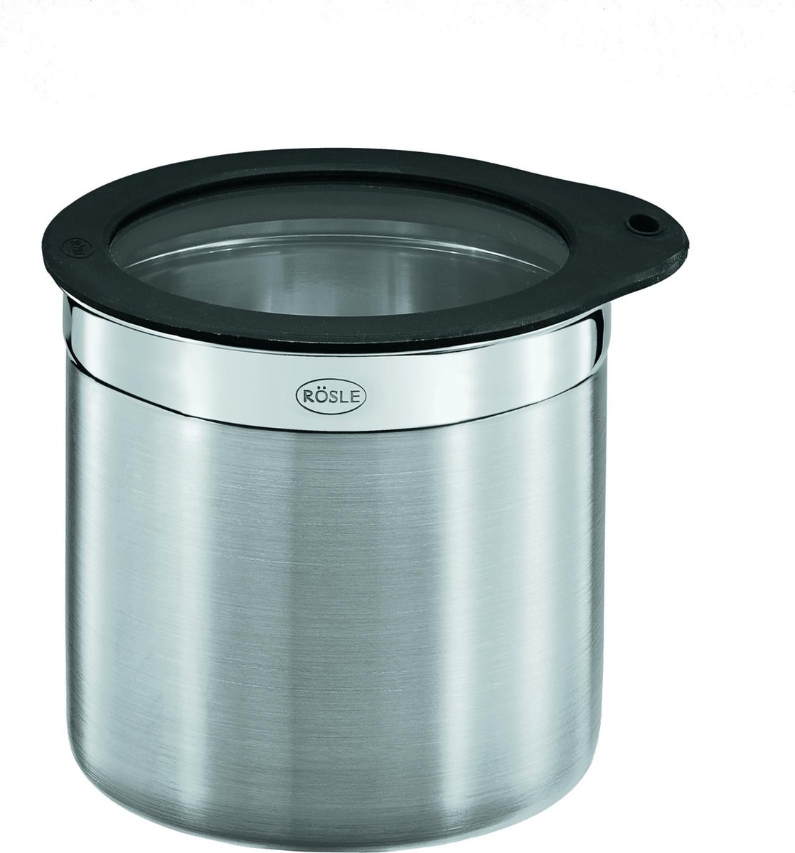 Rösle Dose 12 cm / 1,4 L mit Frischhaltedeckel aus Glas