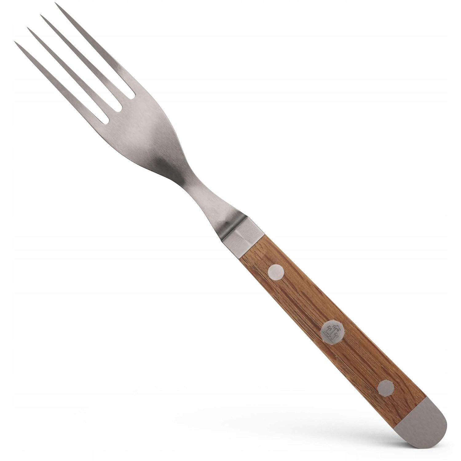Güde Alpha Fasseiche Tafelgabel 12 cm - CVM-Messerstahl - Griffschalen Weinfass-Eichenholz