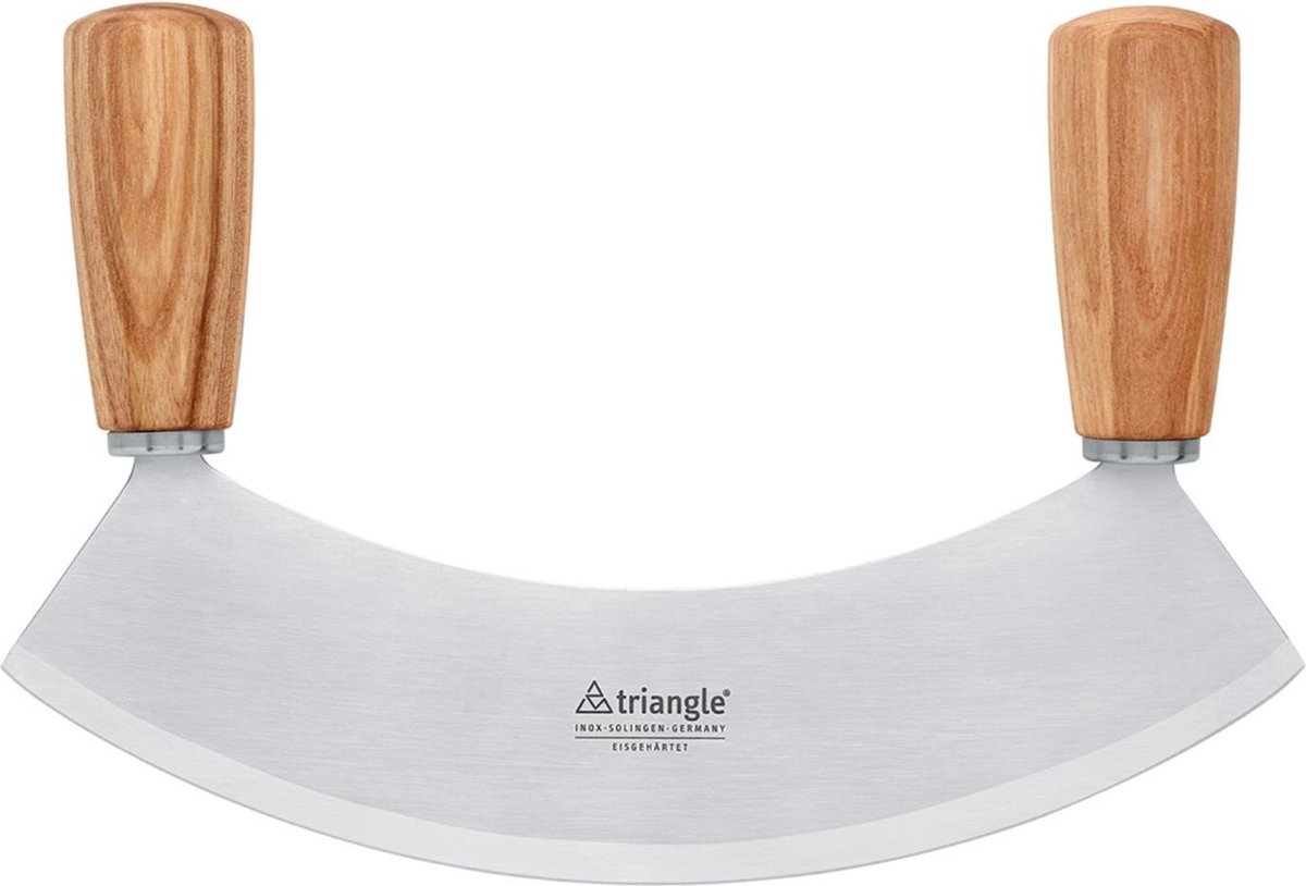 triangle Soul Wiegemesser 23 cm einschneidig - gehärteter Edelstahl - Griffe Kernesche