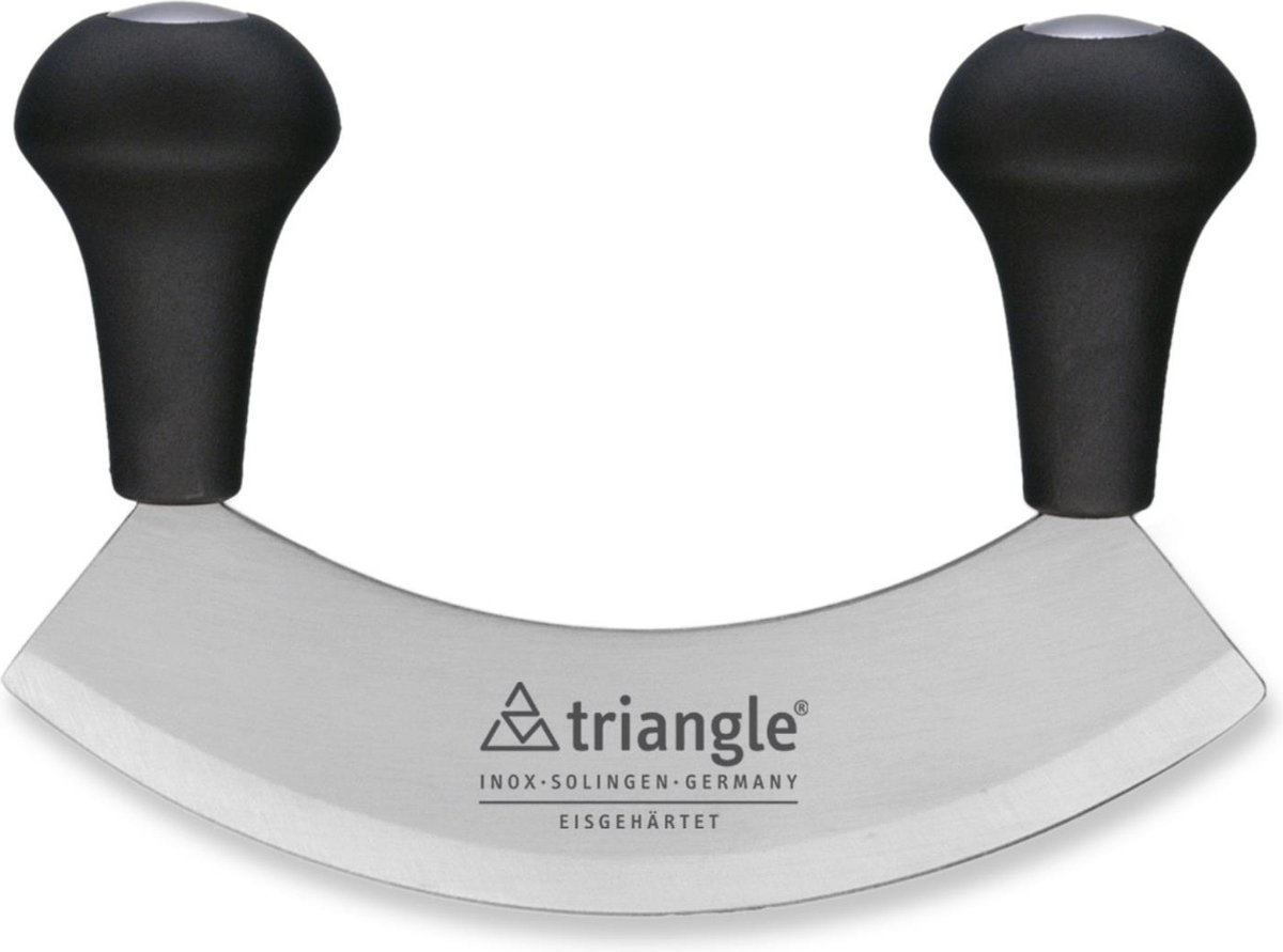 triangle Wiegemesser 14 cm einschneidig - gehärteter Edelstahl - Griffe Kunststoff