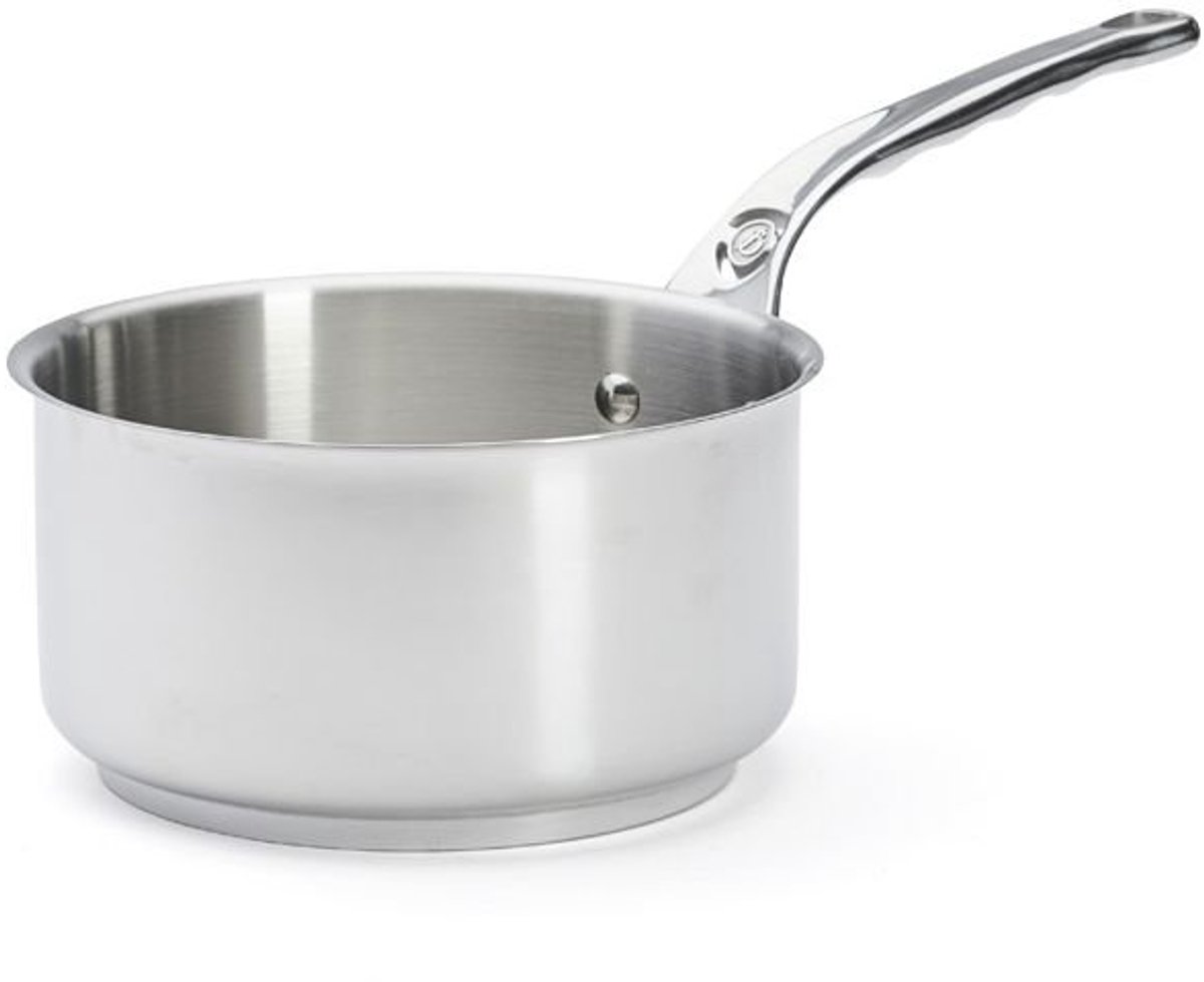de Buyer Milady Stielkasserolle 18 cm / 2,2 L - Edelstahl mit Kapselboden
