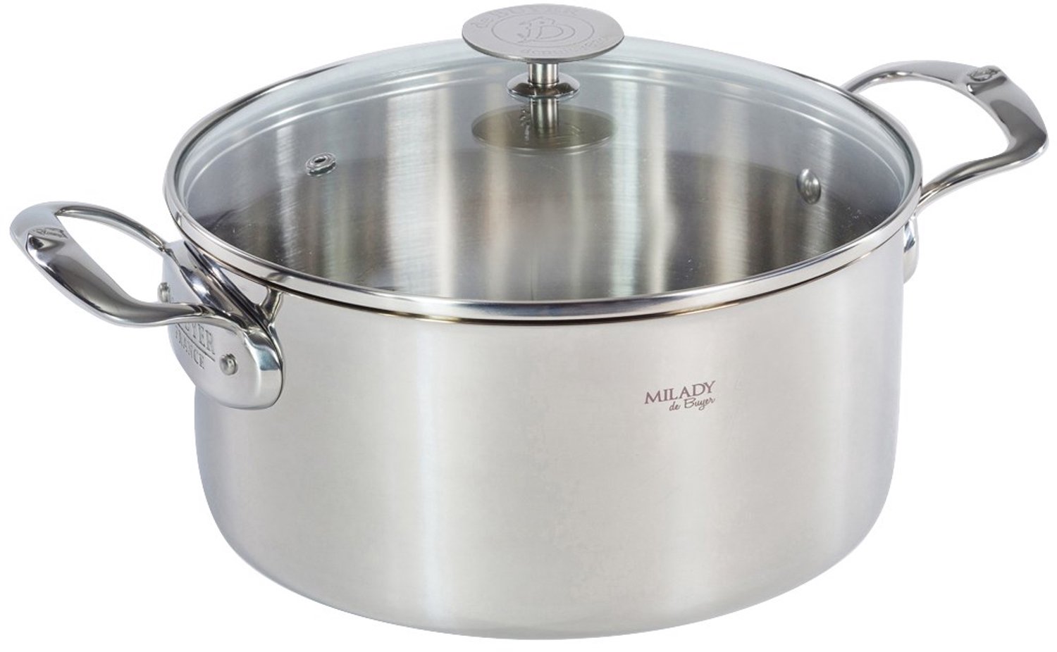 de Buyer Milady Bratentopf 24 cm / 5,4 L - Edelstahl mit Kapselboden