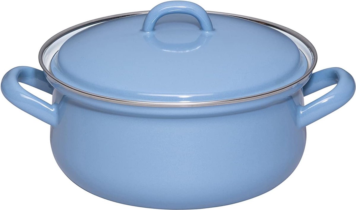 Riess Classic Nature Blue Kasserolle 18 cm / 1,5 L - Emaille