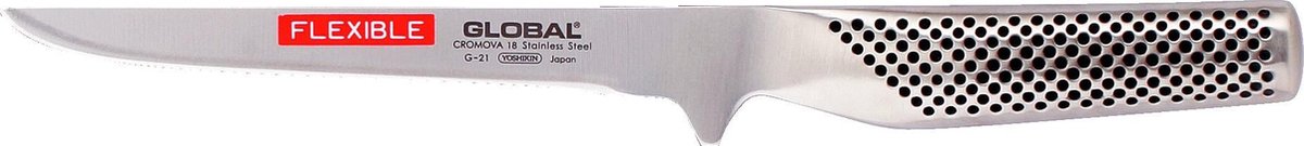 Global G-21 Ausbeinmesser 16 cm flexibel - Cromova 18 Stahl