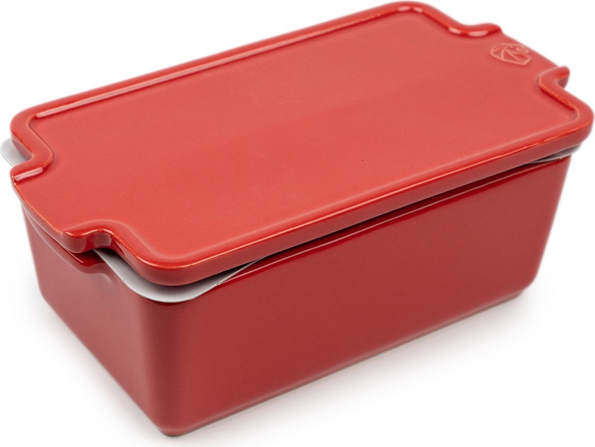 Peugeot Appolia Terrine mit Pressfunktion 20 cm rot - Keramik