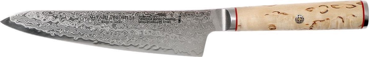 Miyabi 5000 MCD Shotoh 14 cm - Griff aus Masur-Birke in traditioneller D-Form - MC63 - Braun