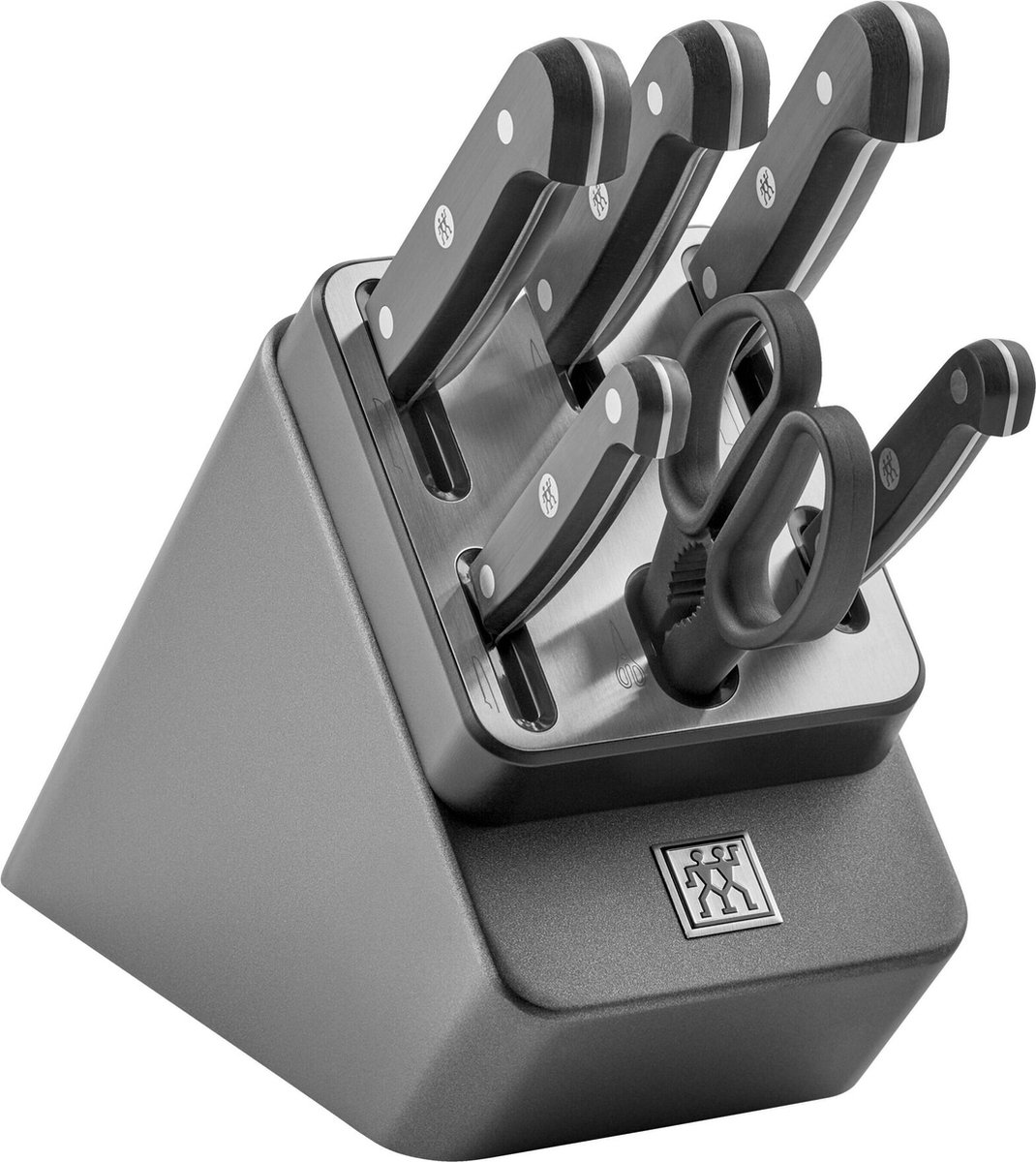 Zwilling Gourmet Selbstschärfender Messerblock 7-tlg. Anthrazit - Holz
