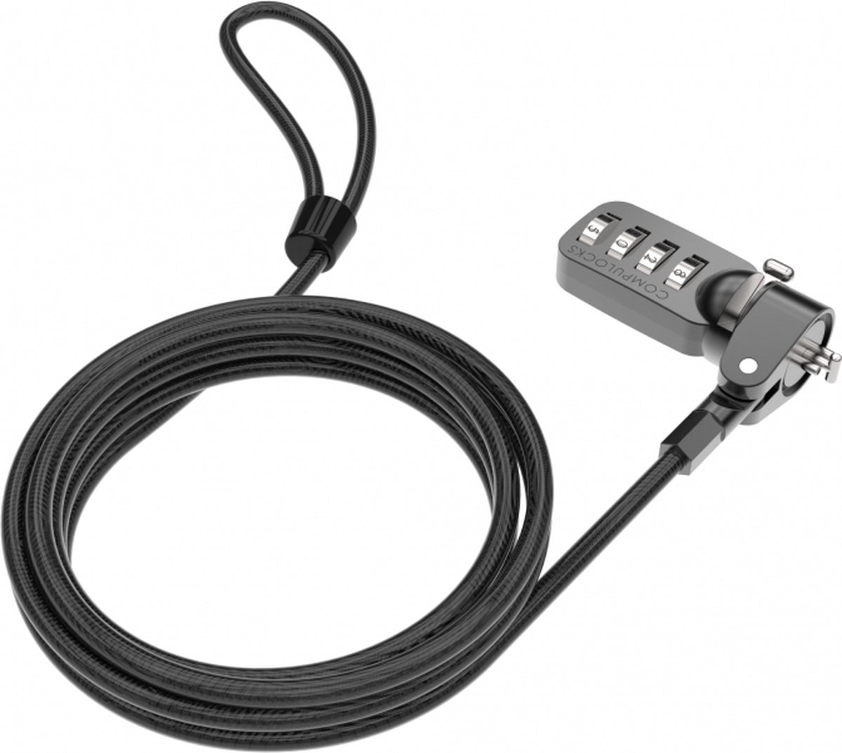 Compulocks T-bar Security Combination Cable Lock Black