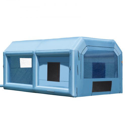 VEVOR Inflatable Paint Booth, 21 x 13.5 x 9.8 ft/6.4 x 4.1 x 3 m Inflatable Spray Booth, with 1100W Powerful Blower and Air Filter System, Portable Car Paint Booth for Medium-Sized Vehicles, Large Furniture Painting