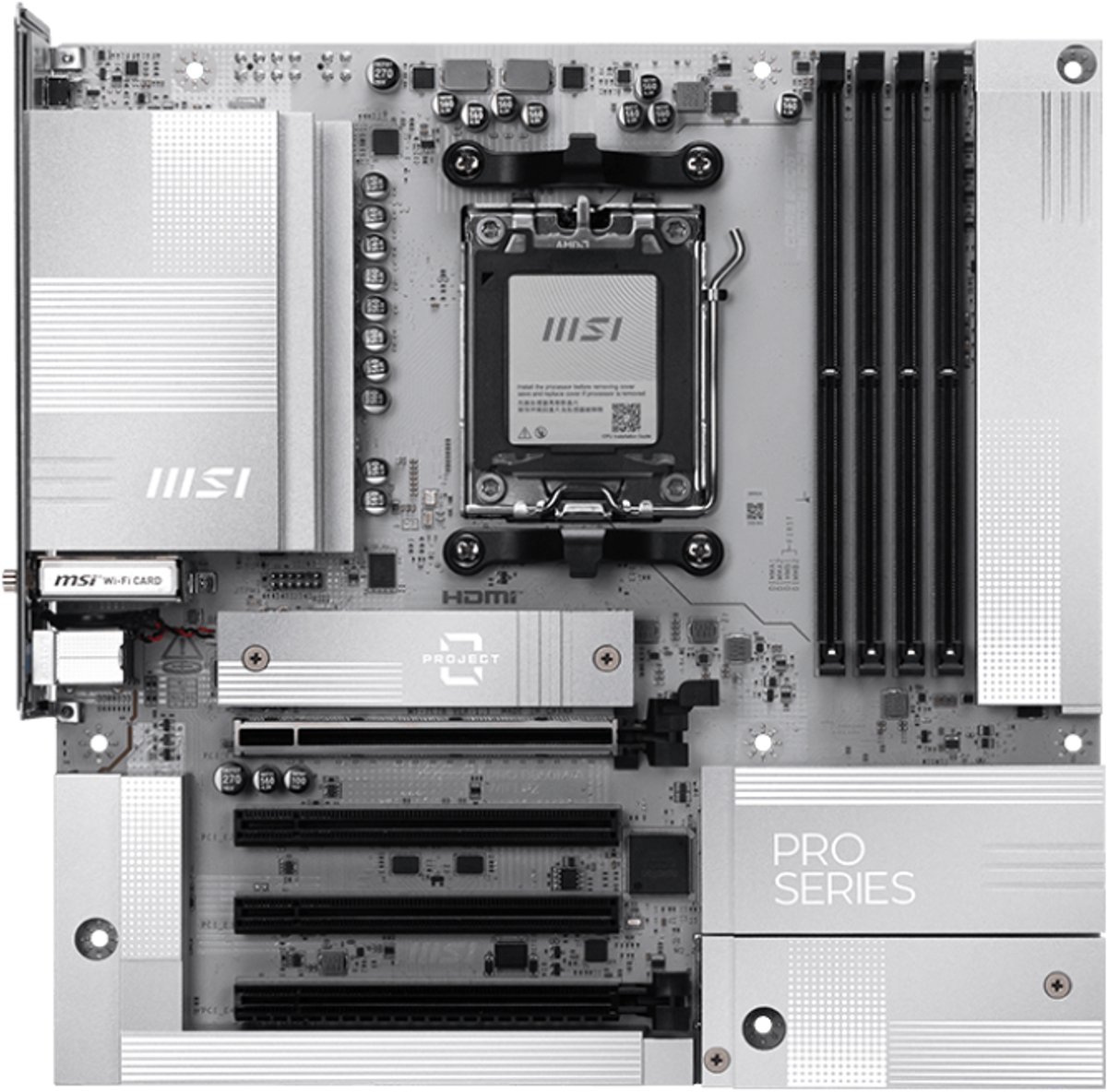 MSI AM5 PRO B850M-A WIFI PZ M-ATX AMD B850 Socket AM5 micro ATX