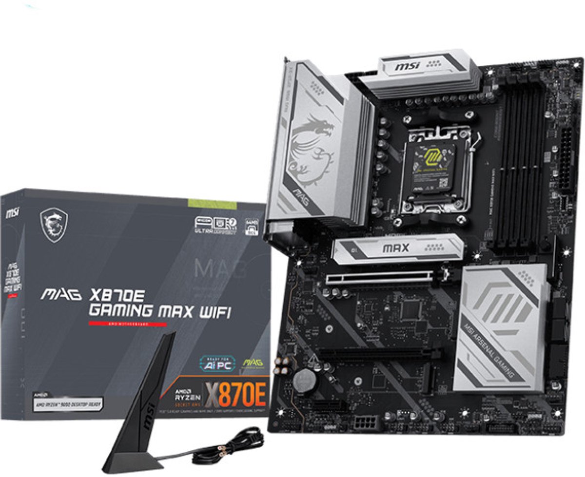 MSI MAG X870E GAMING MAX WIFI motherboard AMD X870E Socket AM5 ATX