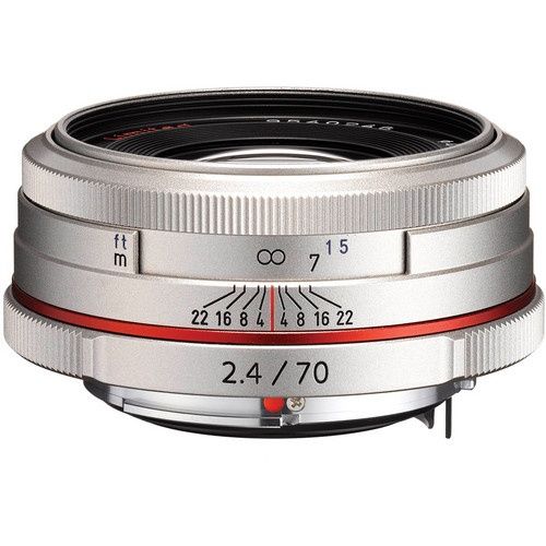 Pentax HD DA 70mm F2.4 Limited - Prime portrait lens - HD-coating - Silver