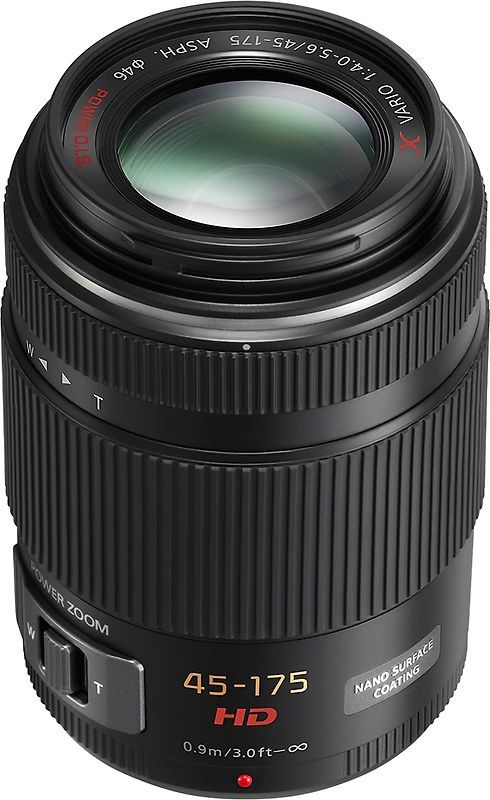Panasonic Lumix G X VARIO 45-175 mm F4.0-5.6 PZ 46 mm (compatible avec Micro Four Thirds) noir