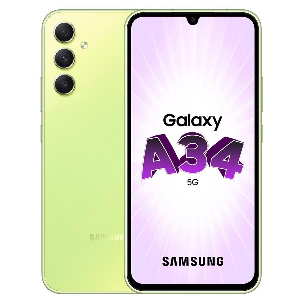 Samsung Galaxy A34 - Vert lime - 128 Go - Double carte SIM physique