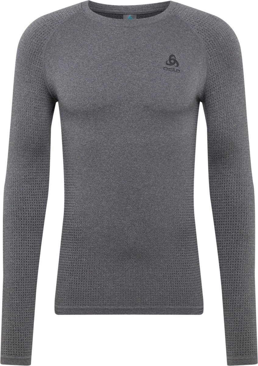 Odlo Performance Warm Base Layer Shirt für Herren - Skilanglauf, Ski & Snow - grau, M