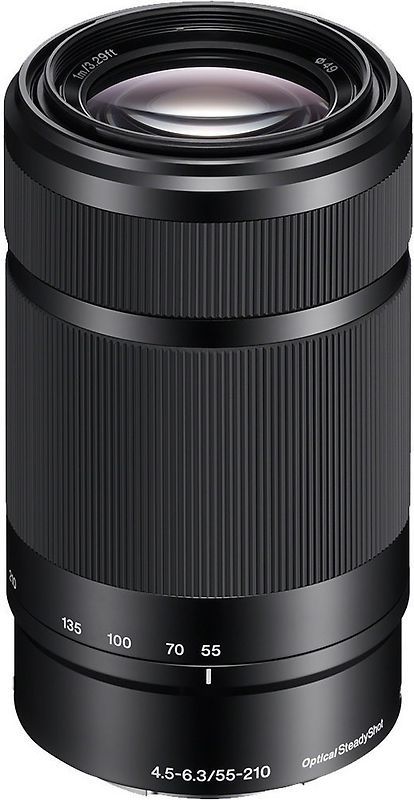 Sony E 55-210 mm F4.5-6.3 49 mm Filtre (compatible avec la monture Sony E) noir