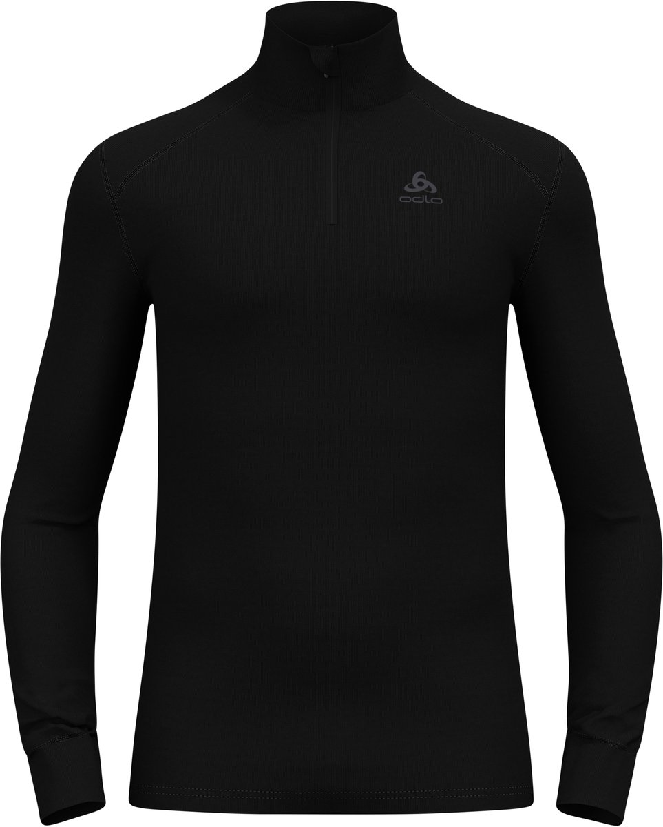 Odlo Active Warm Base Layer Half-Zip für Herren - Wandern, Ski & Snow - schwarz, S