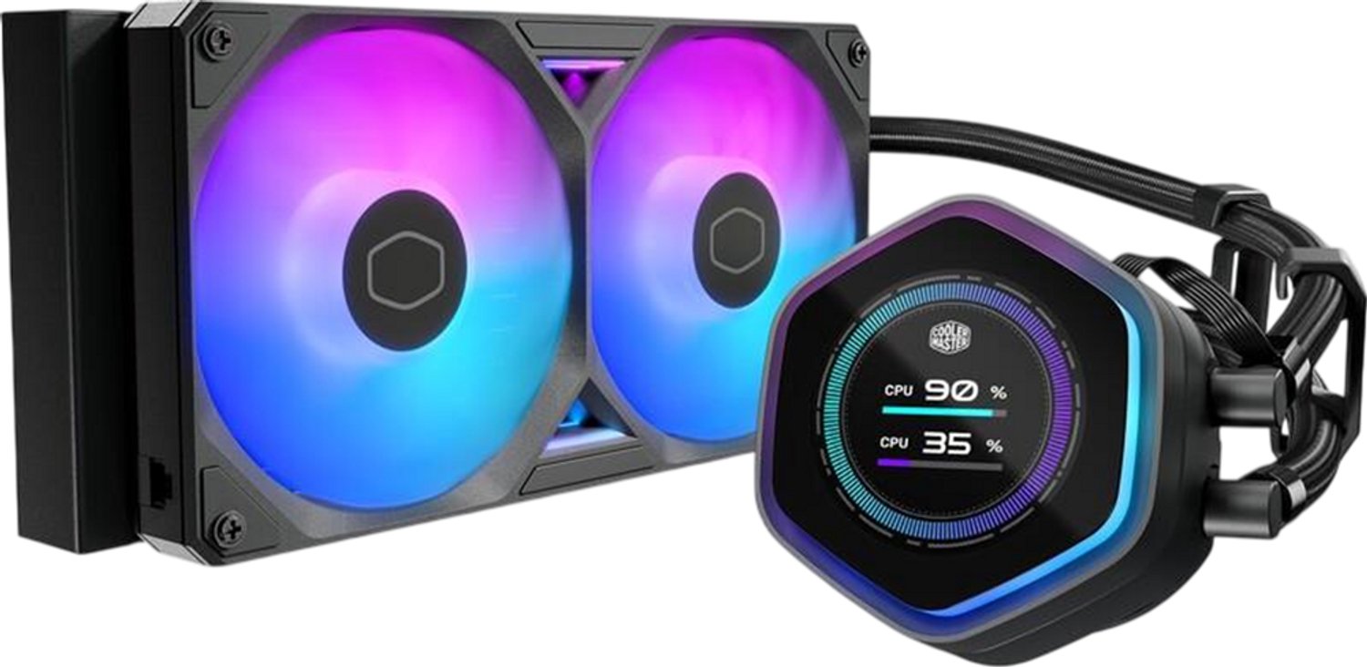 Cooler Master MasterLiquid Atmos II 240 LCD Black Processor All-in-one