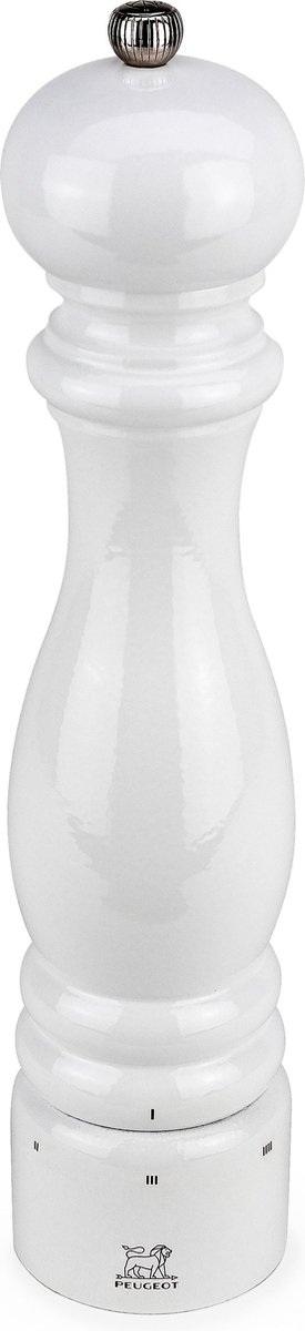 Peugeot Paris U'Select Pfeffermühle 30 cm Buchenholz weiß lackiert - Stahlmahlwerk