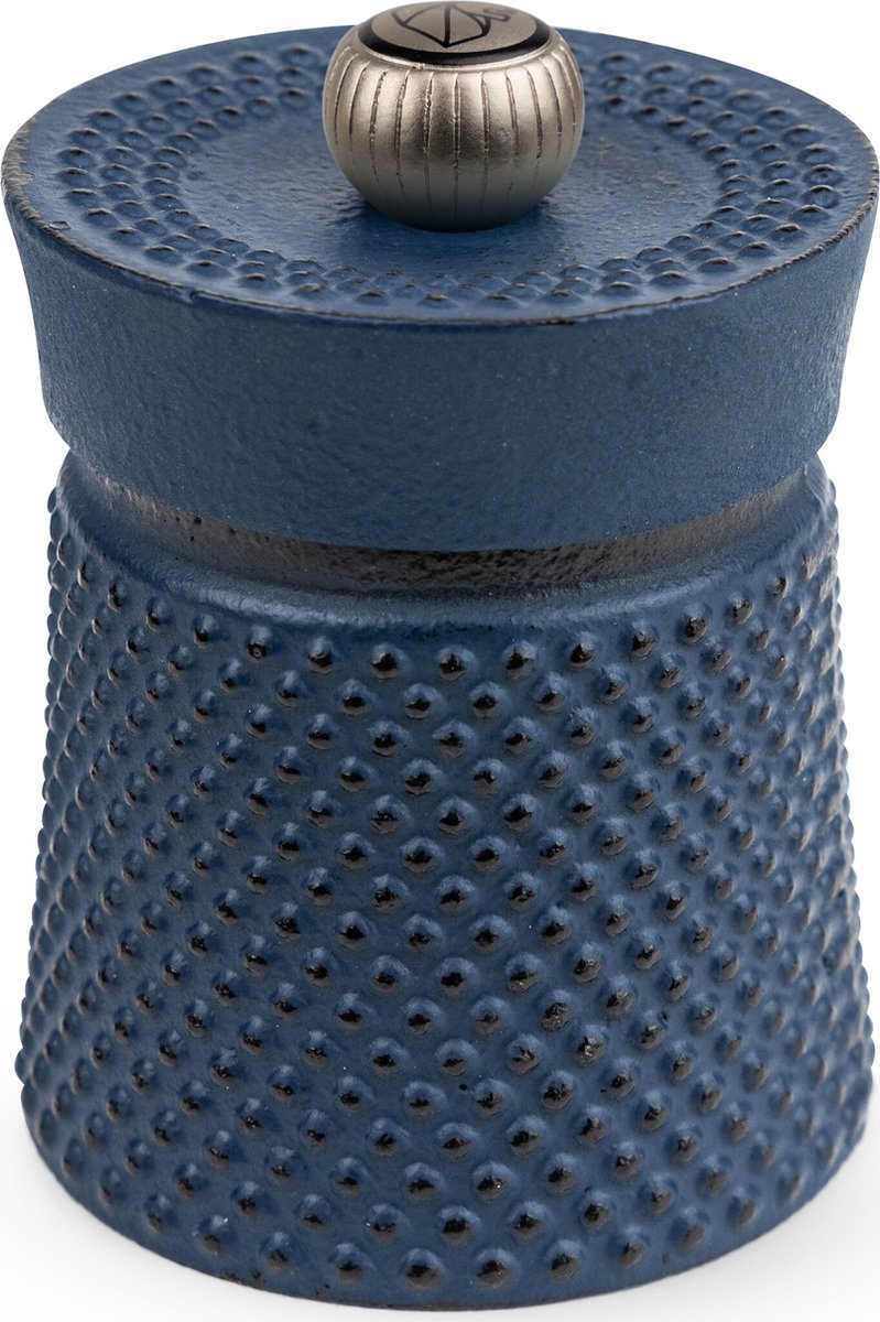 Peugeot Bali Pfeffermühle 8 cm Gusseisen blau -Stahlmahlwerk