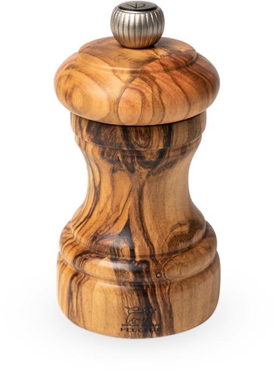 Peugeot Bistro Pfeffermühle 10 cm Olivenholz - Stahlmahlwerk