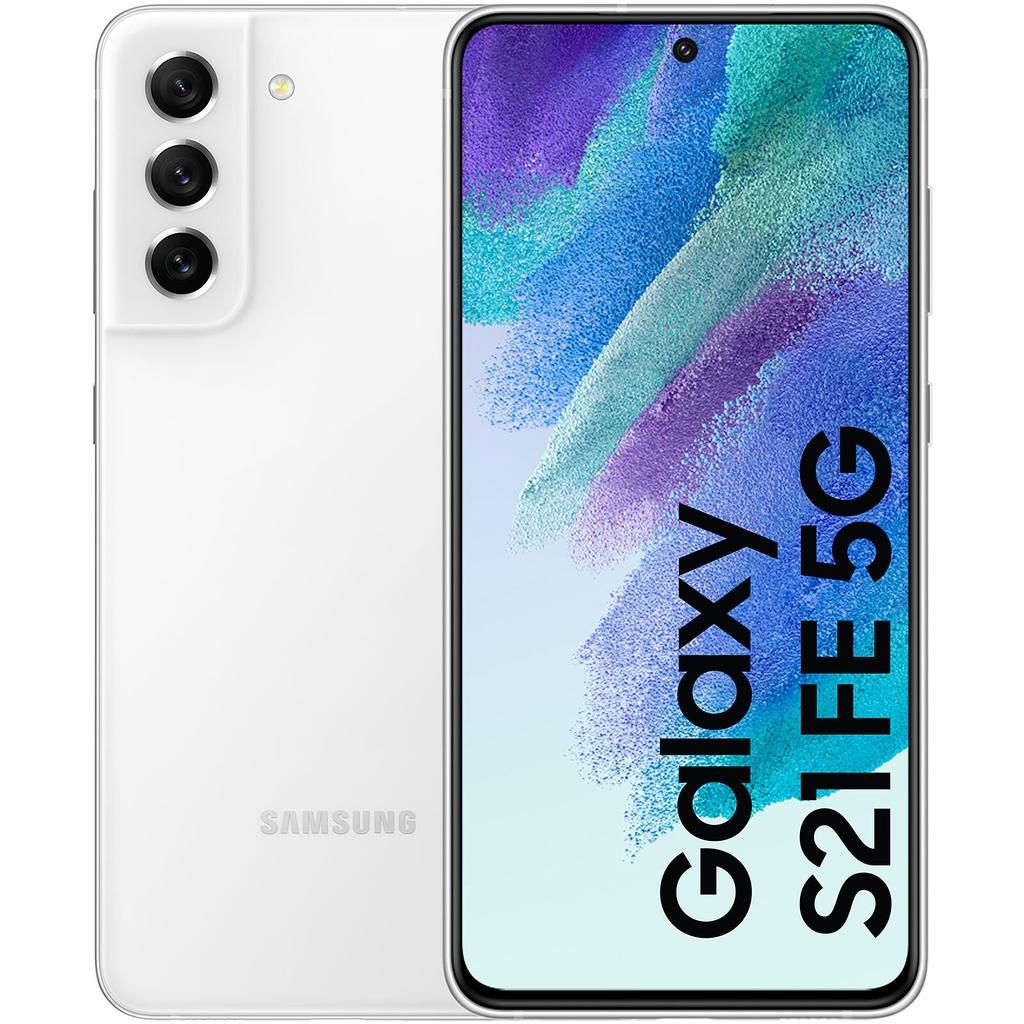Samsung Galaxy S21 FE 5G - blanco - 128 GB - Doble tarjeta SIM física