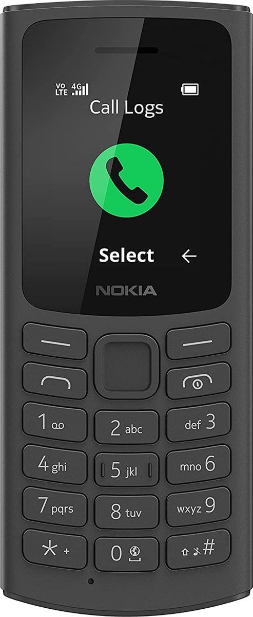 Nokia 105 (2021) - Teléfono móvil - 4G - Negro