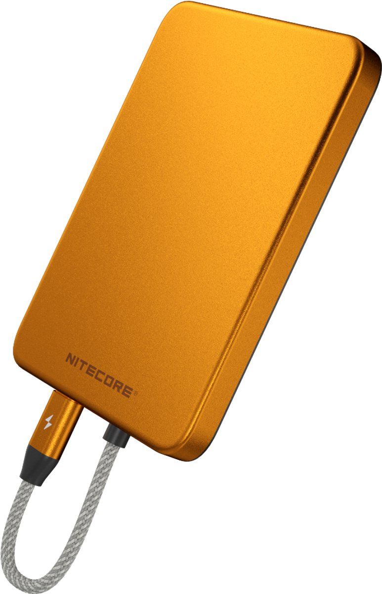 Nitecore POCKET5 - Powerbank 5000mAh - USB-C - Impermeabile - Arancione