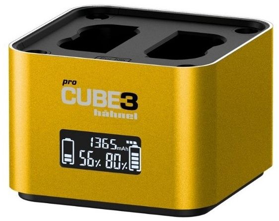 Hähnel ProCube3 - Lader - Geel