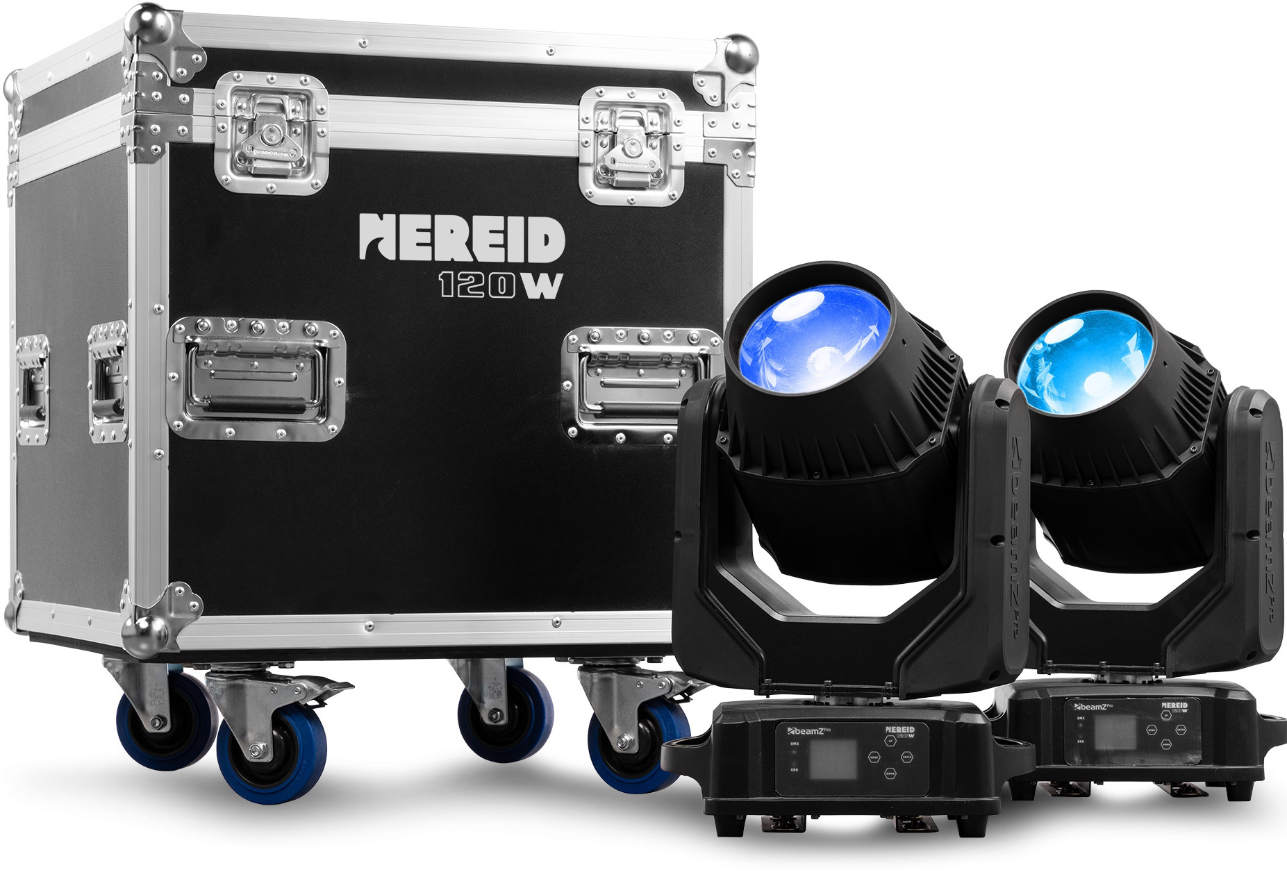beamZ Pro Nereid1R Outdoor 1R Beam Moving Head 2 Stück im Flightcase