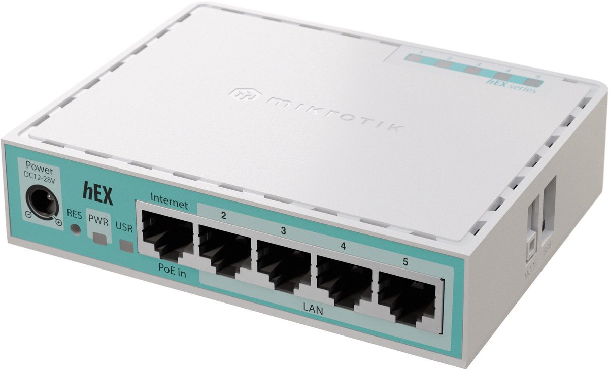 Mikrotik hEX wired router Gigabit Ethernet White