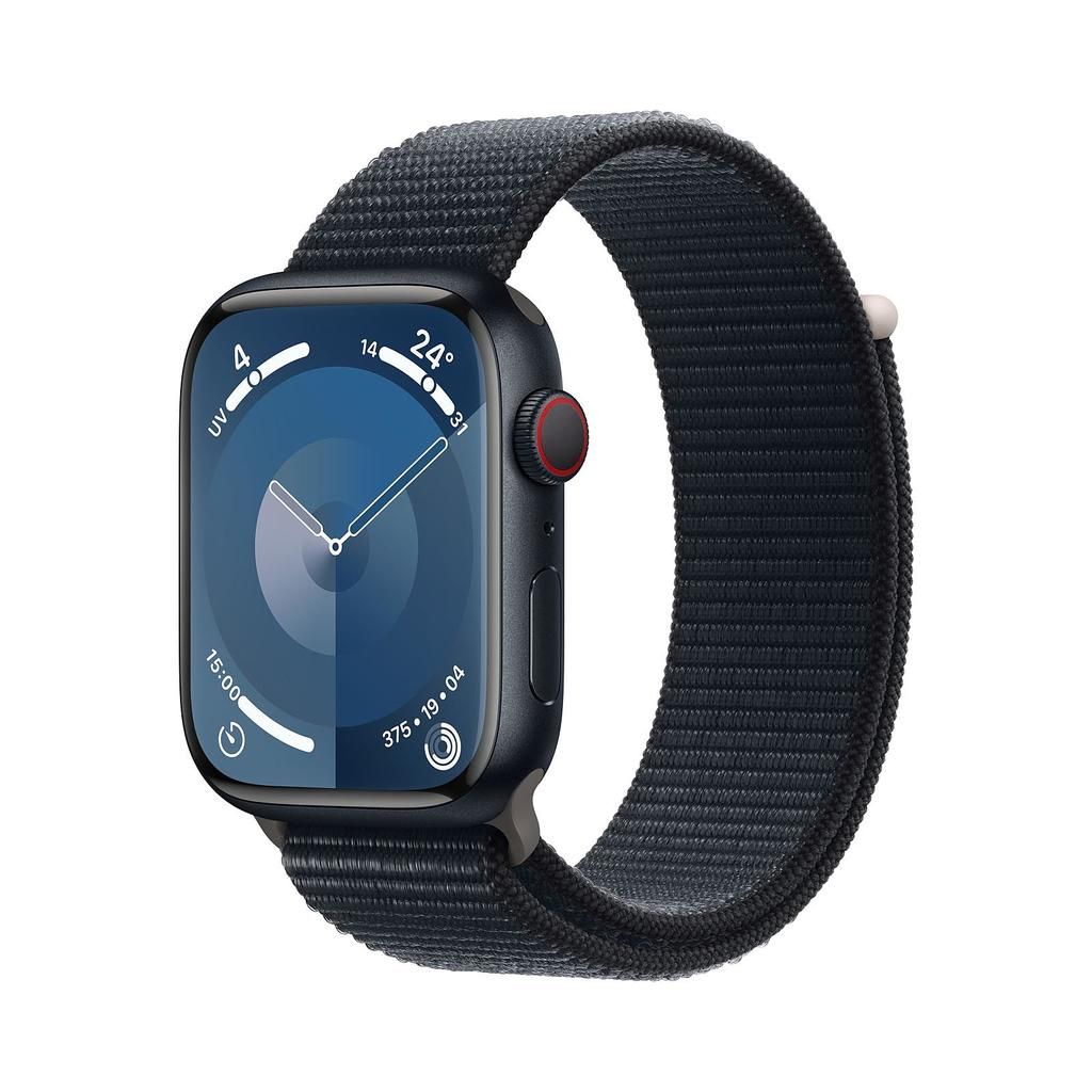 Apple Watch Series 9 - 45 mm - Alluminio - Mezzanotte - GPS + Cellular