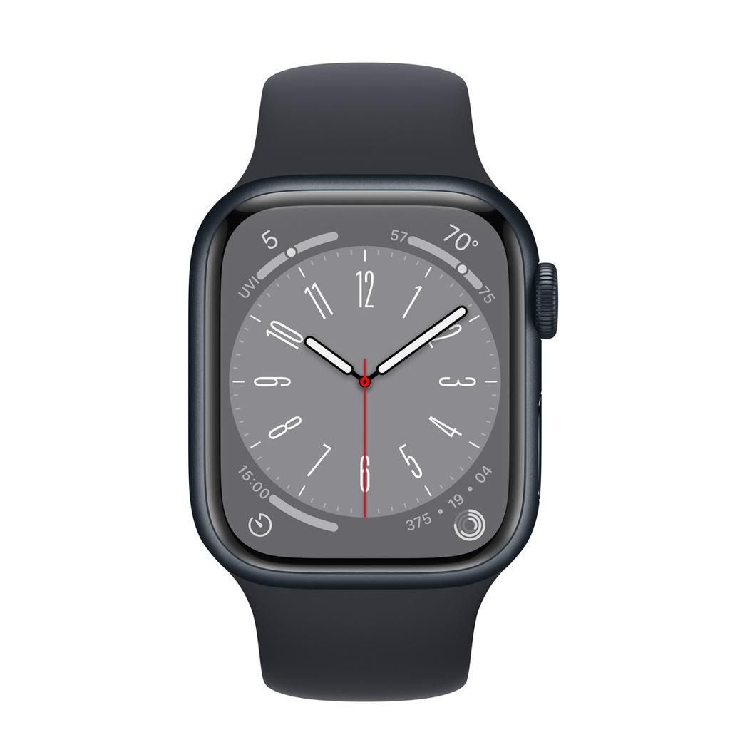 Apple Watch Series 8 - 45 mm - Alluminio - Mezzanotte - GPS