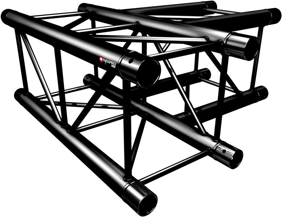 Traversen Naxpro-Truss FD 24 C35 90° 3 Weg Winkel Schwarz