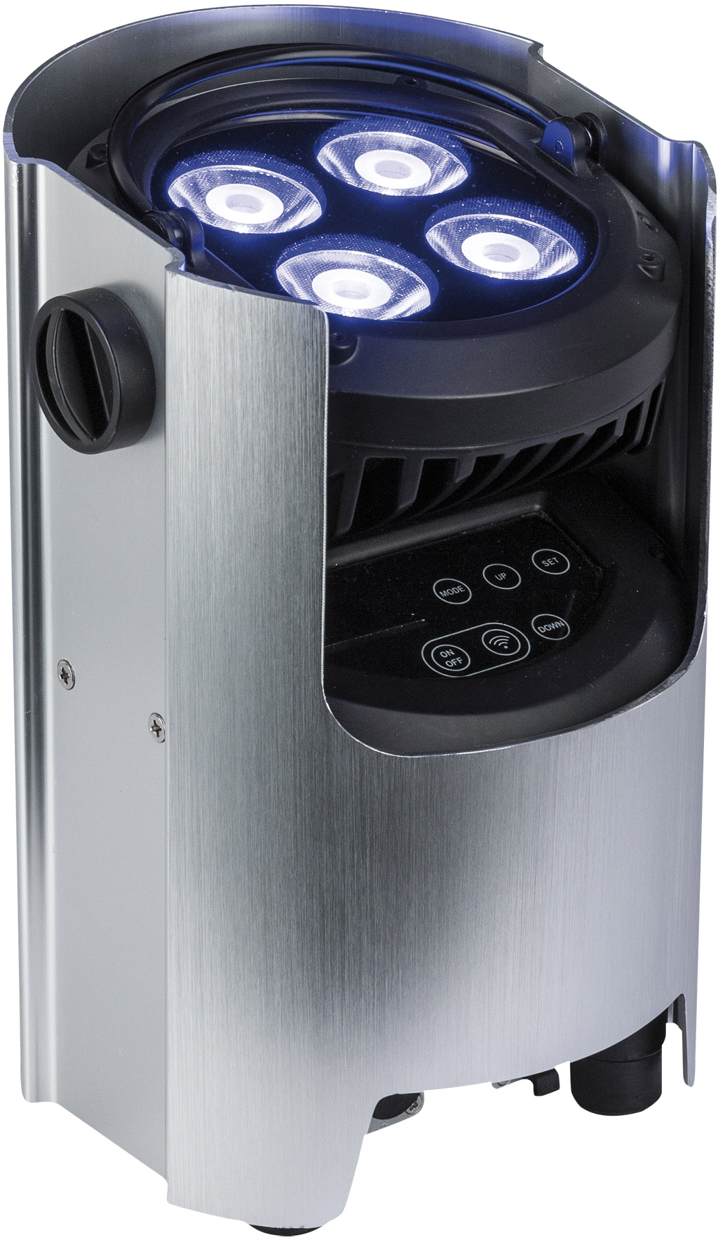 SHOWTEC EventSpot 1600 Q4 4x 12 W RGBW – gebürstetes Aluminium