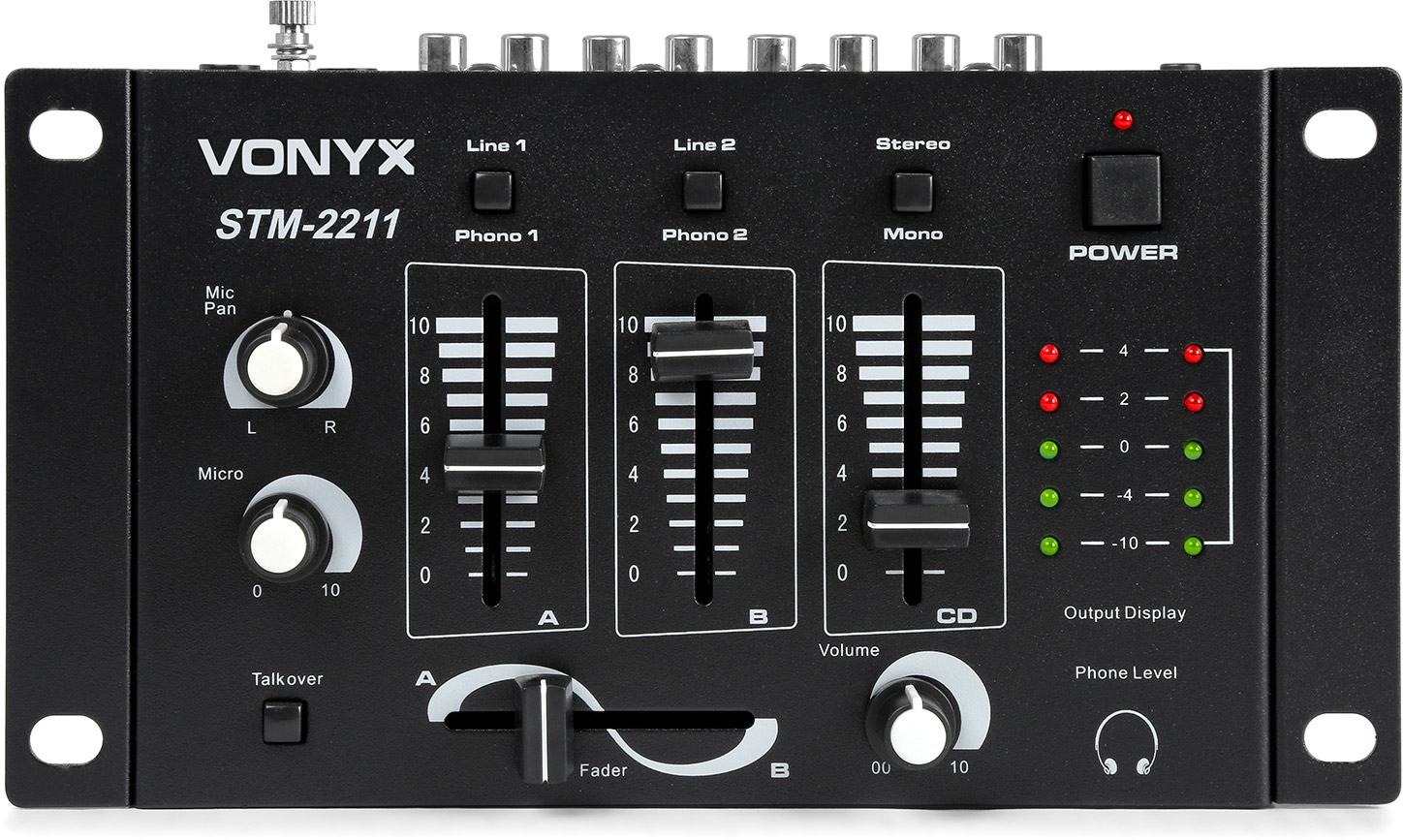 Vonyx STM-2211B 4-Kanal-Mischpult Schwarz