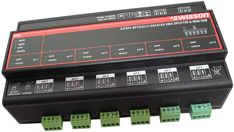 Swisson ISP-6R-Term Hutschienen Splitter
