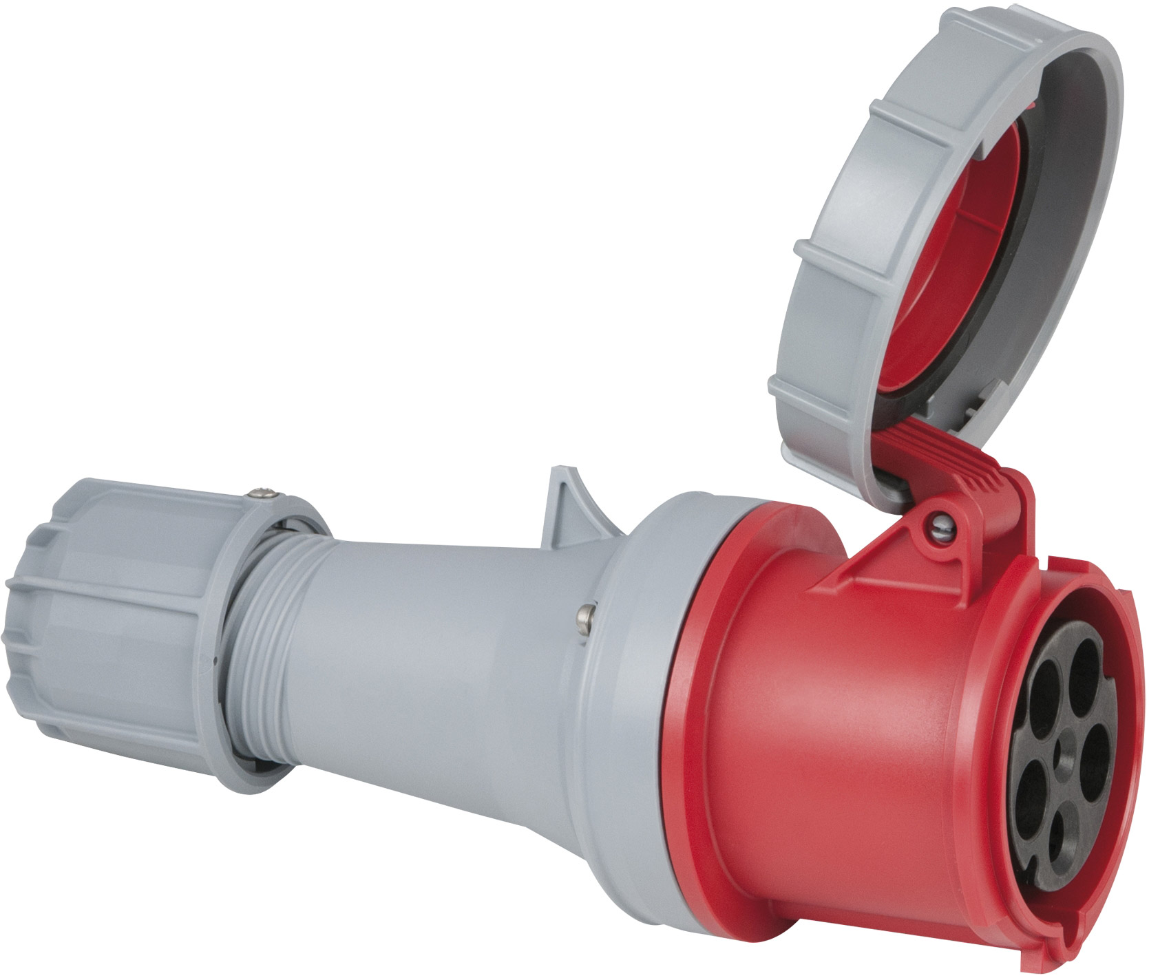 PCE CEE 63 A/400 V 5-polige Steckdose, rot – IP67