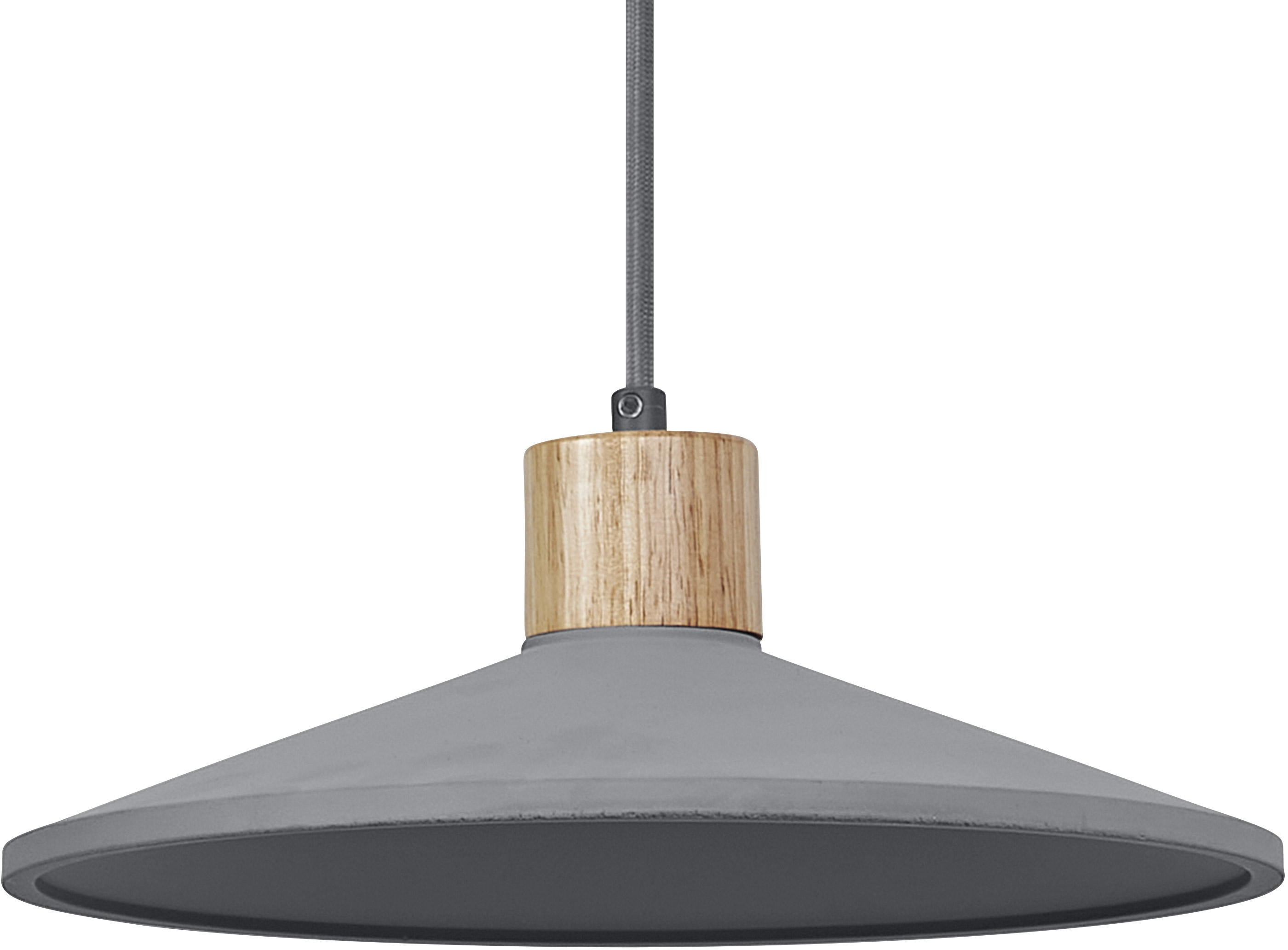 LEDVANCE Decor Beton Holz Pendelleuchte 320 mm E27 Dunkelgrau
