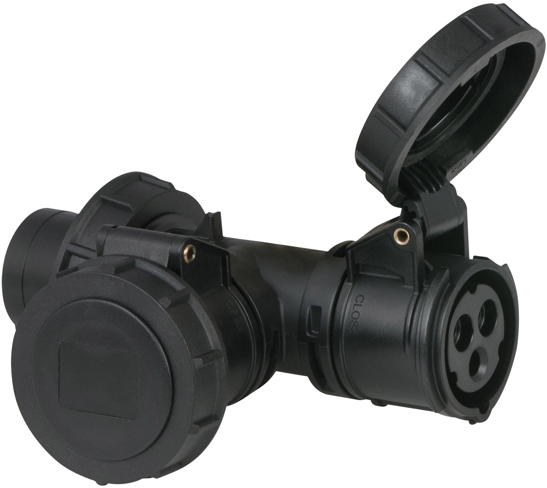 PCE T-Verbindung 2-Wege 16/3 – Stecker 16/3 CEE IP67