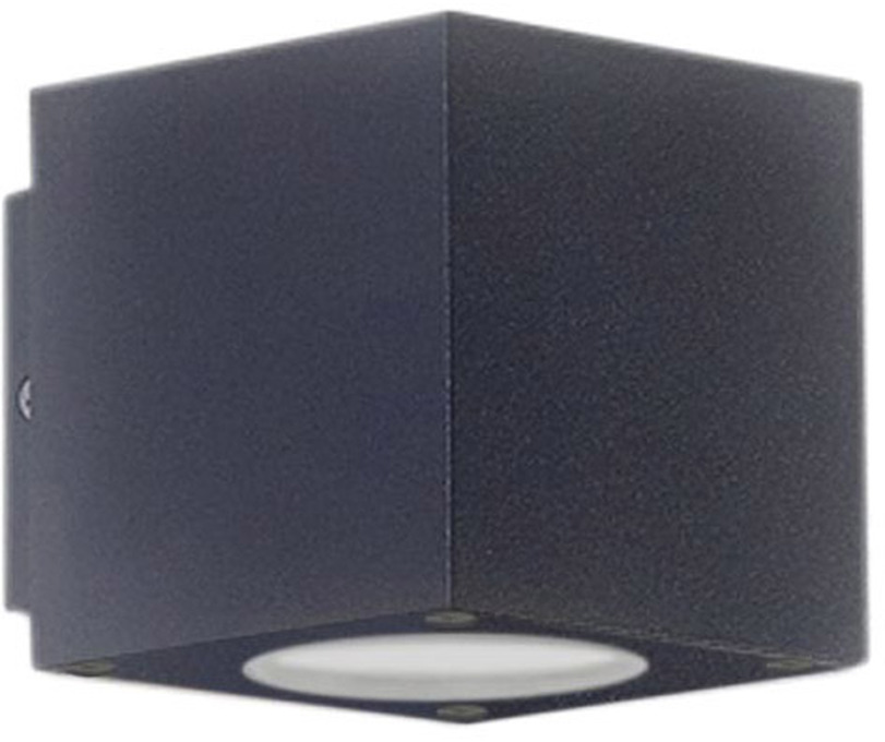 ISOLED LED Wandleuchte Up&Down 2x3W CREE, IP54, anthrazit, warmweiß