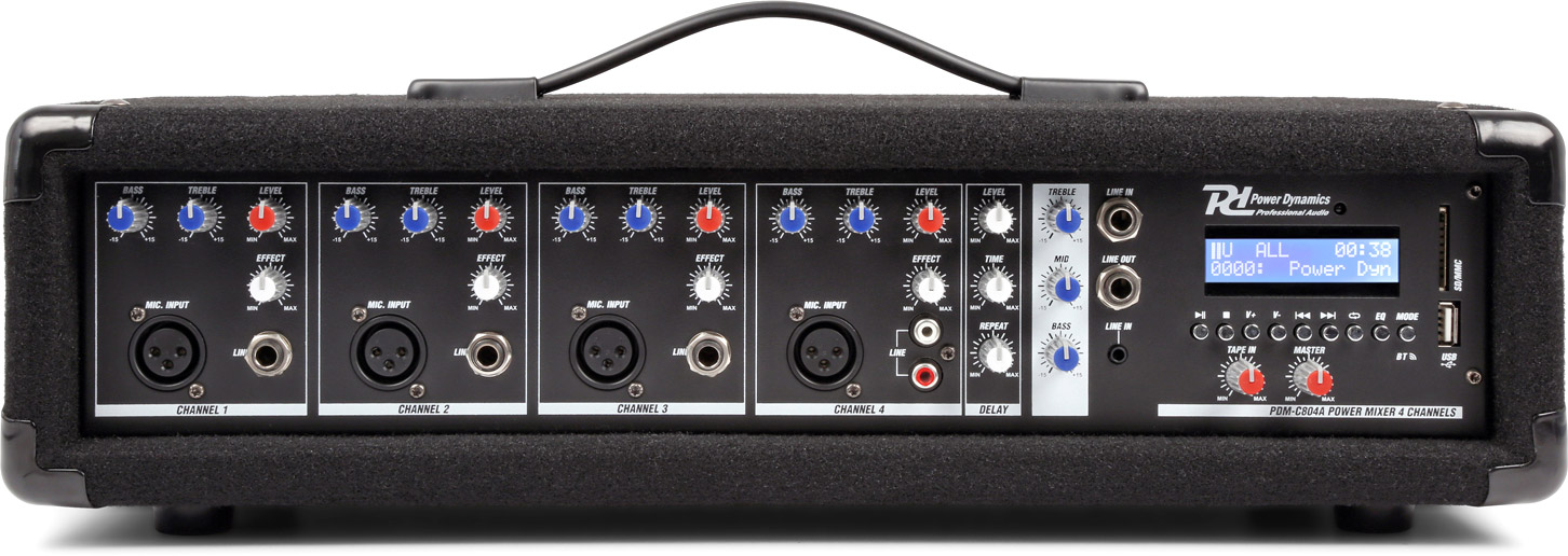 Power Dynamics PDM-C405A 4-Kanal-Mischpult mit Verstärker