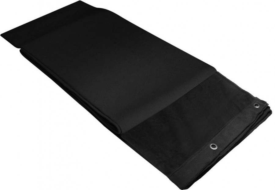 Adam Hall Accessories 0151 X 53 Dekomolton B1, gesäumt, 5 x 3 m, schwarz