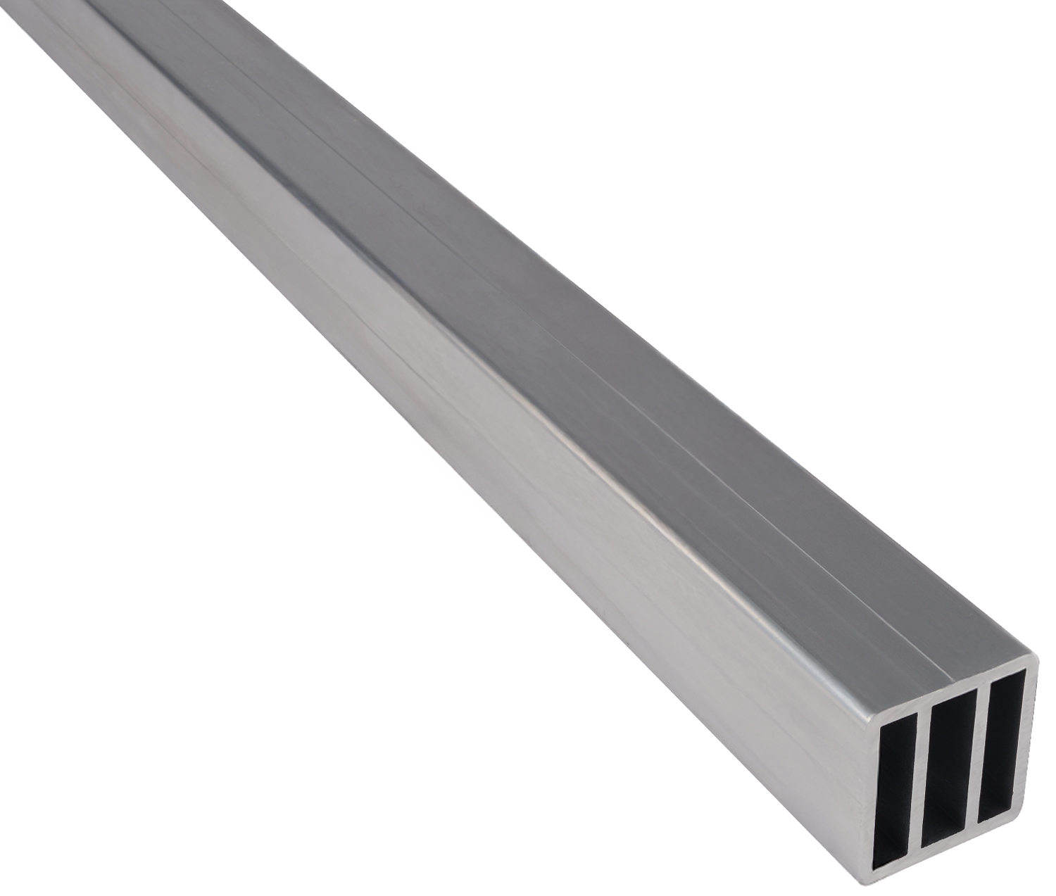 Riggatec Alu-Profilrohr Vierkant gerundet mit Zwischenstegen 17 mm 50x50x4mm 150 cm