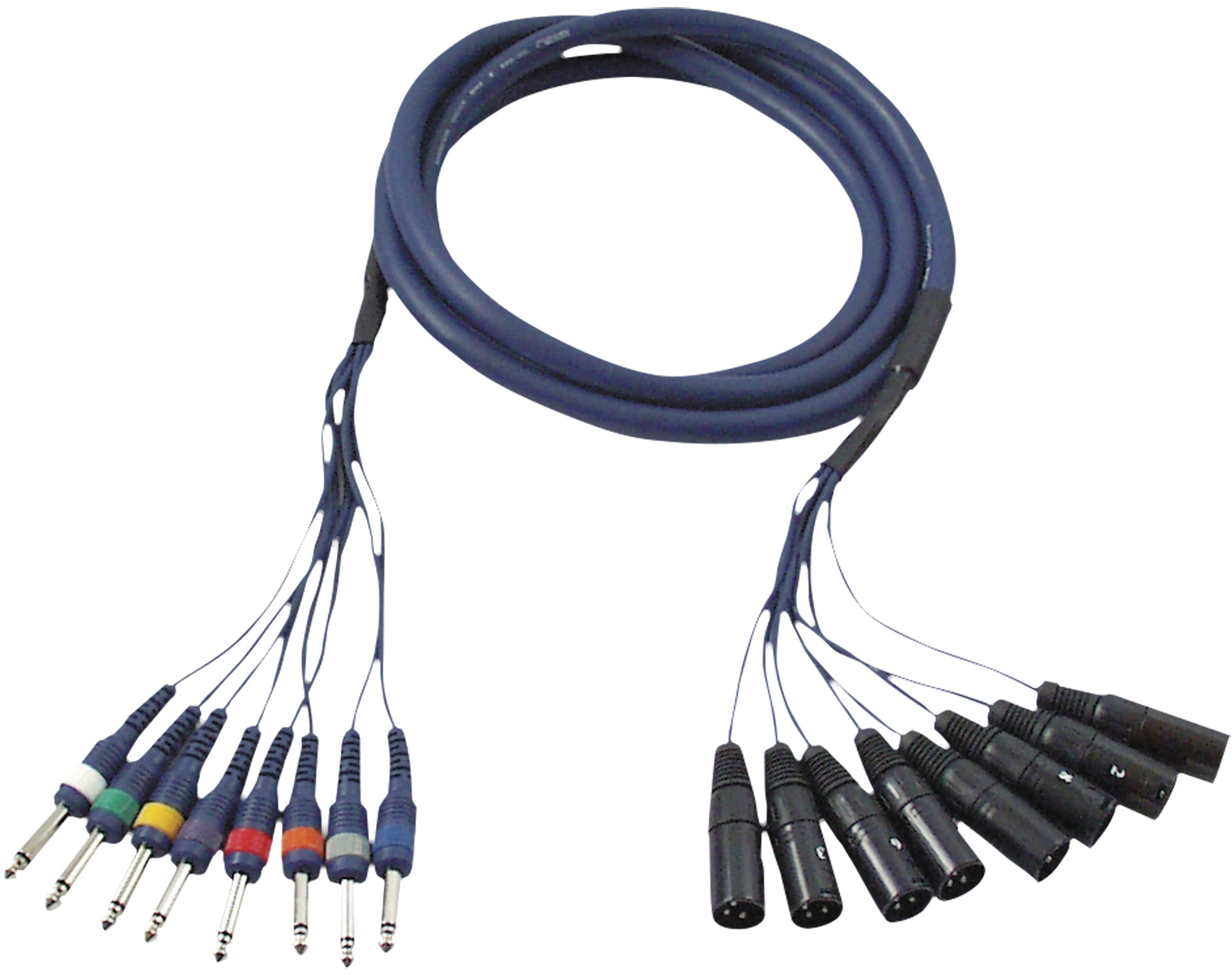DAP-Audio FL62 – 8 XLR/M 3P auf 8 Klinkenbuchsen, mono, 3 m