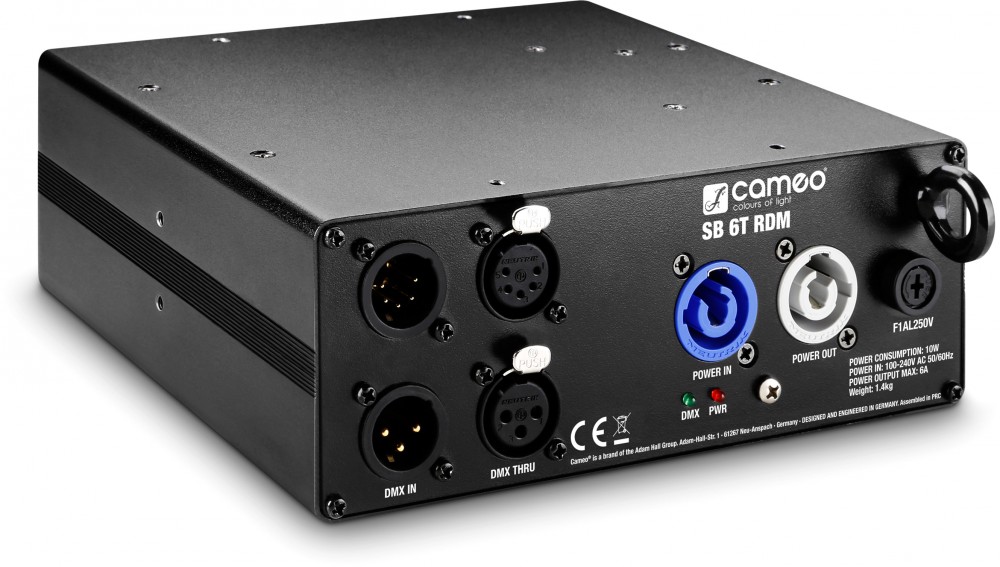 Cameo SB 6T RDM 6-Kanal DMX/RDM Splitter/Booster (3- und 5-Pol)