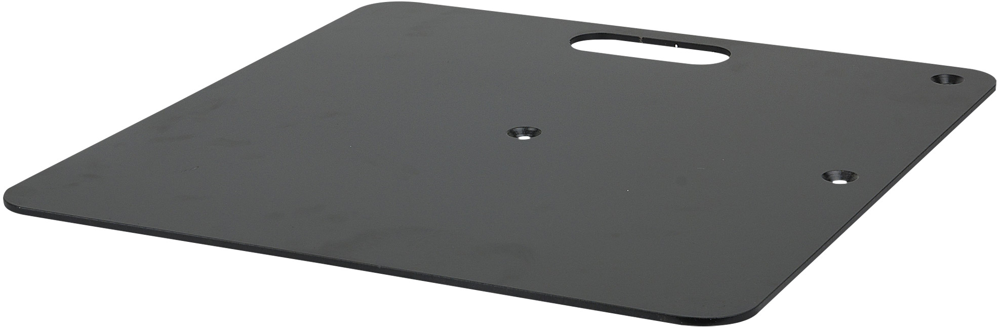 WENTEX Grundplatte – pulverbeschichtet 450 x 450 mm (B x L) – 8 kg – schwarz