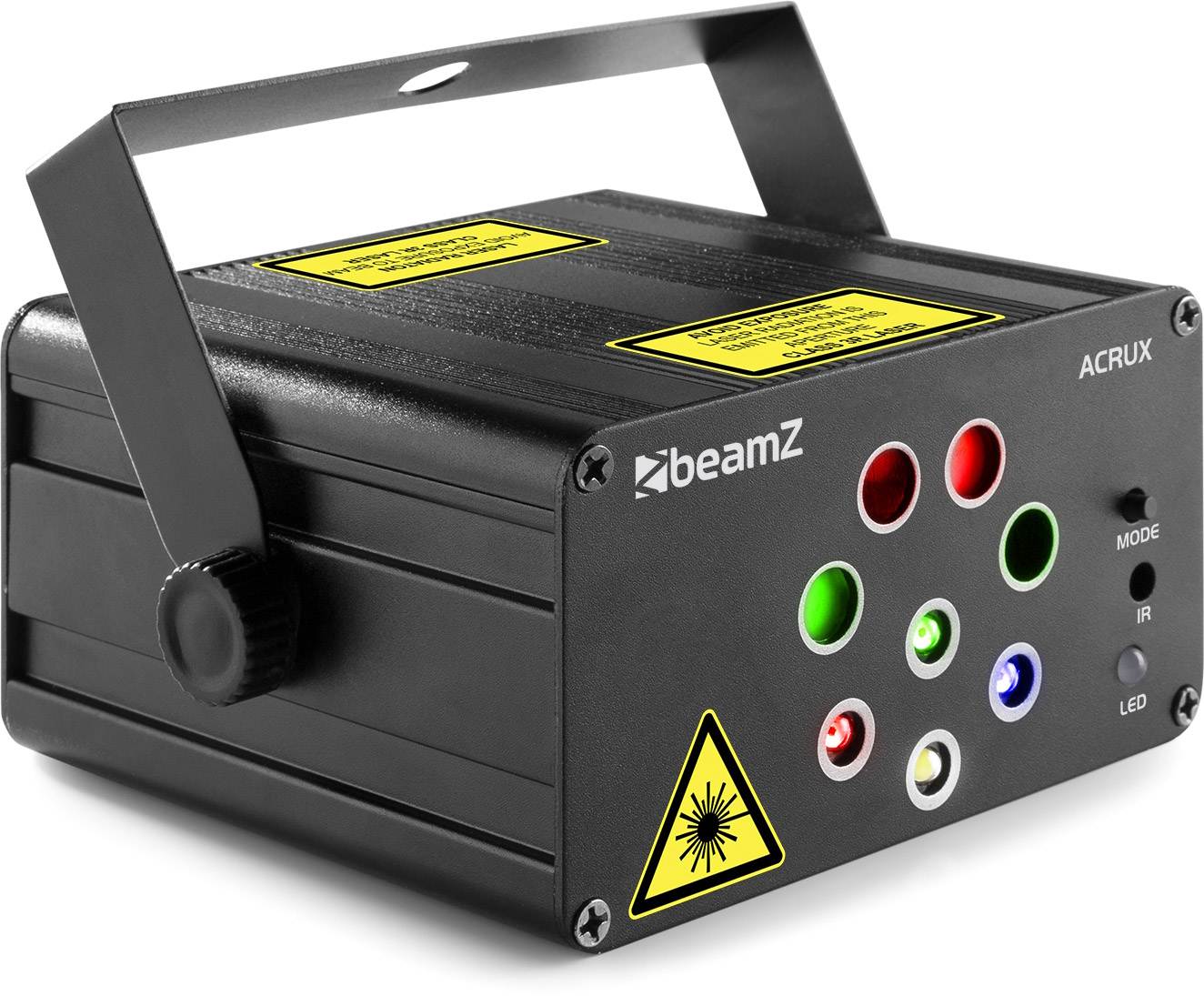 beamZ Acrux Quatro R/G Party Laser System mit RGBW LEDs