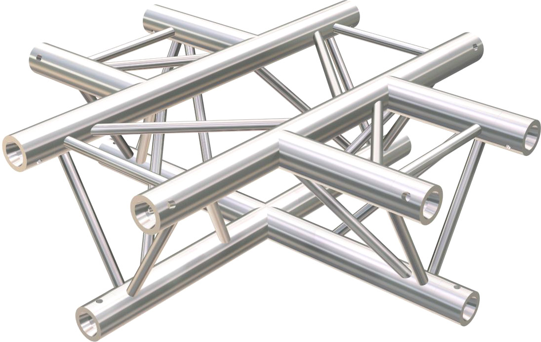 LITECRAFT TRUSS LT33 C41 4-Weg Kreuz-Stück, inkl. Verbindersatz